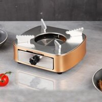 Bếp cồn mini màu vàng gold, bếp cồn đẹp nhất cho nhà hàng khách sạn
