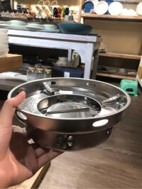 Bếp cồn nướng lẩu hoa văn 24cm