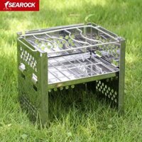 Bếp củi inox ngoài trời bếp nướng ngoài trời cắm trại bếp mini cầm tay gỗ bếp than cồn bếp bếp ga du lịch namilux bep du lich namilux