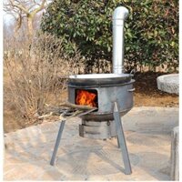 Bếp củi không khói - Bếp củi dã ngoại thông minh kèm 6 phụ kiện