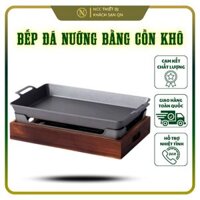 Bếp đá nướng bằng cồn khô hình chữ nhật có nhiều loại kích thước khác nhau