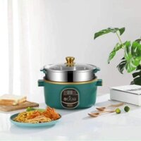 Bếp điện cao cấp thông minh ELECTRIC COOKER POT SHANBAN 24cm 2 tầng có vỉ hấp