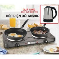 Bếp điện đôi Mishio MK144 tặng bình đun siêu tôc