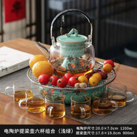 Bếp điện gốm sứ thông minh bếp nấu trà điện mini bếp gốm gia dụng nhỏ trà bếp nước sôi im lặng trà