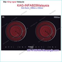 Bếp điện hồng ngoại đôi sung túc Capri Malaysia KAG-INFA803 Malaysia