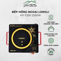 Bếp Điện Hồng Ngoại Longli HY-T200 – Công Suất 2250W – Mặt Kính Chịu Nhiệt