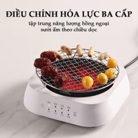 Bếp Điện Hồng Ngoại Mini 1000W Bếp điện mini pha trà, cafe Bếp hồng ngoại Đa năng không
