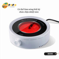 Bếp điện hồng ngoại mini 800W Bếp điện mini pha trà pha cafe Bếp hồng ngoại Đa năng tròn không có tiếng ồn FOFO