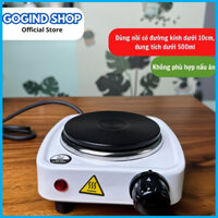 Bếp điện mini 500w pha trà, cà phê GOGIND đun các nồi chịu nhiệt có đường kính dưới 10cm KHÔNG dùng để nấu