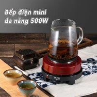 Bếp điện mini đa năng 500W Bếp nấu trà không kén nồi Bếp đun nước pha trà pha cafe cho ấm cà phê, ấm moka, ấm trà