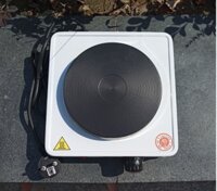 Bếp điện mini đa năng đun nước pha cà phê, pha trà, hơ lá trầu, bếp dùng cho sinh viên, nhà đình ít người, công suất 1000w - Hàng Chính Hãng - Đế bằng