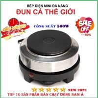 Bếp điện mini giá rẻ không kén nồi đun, công suất 500w truyền nhiệt nhanh phiên bản mới 2022