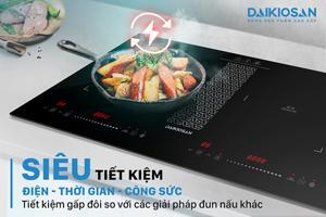 Bếp điện từ 2 vùng nấu Daikiosan DKT-200007