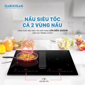 Bếp điện từ 2 vùng nấu Daikiosan DKT-200007