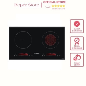 Bếp từ hồng ngoại âm 2 vùng nấu Huyndai HDE-1201