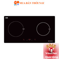 Bếp điện từ âm Malloca 2 từ MH 02I , bếp âm 2 từ, 9 mức công suất, điều khiển cảm ứng, hẹn giờ nấu, nấu nhanh booster