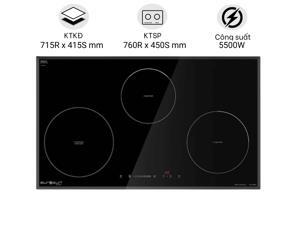 Bếp điện từ ba Eurosun EU-TE881G