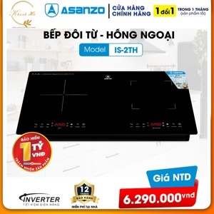 Bếp điện từ đôi Asanzo IS-2TH
