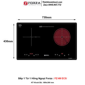Bếp điện từ đôi Forza FZ-69 ECS