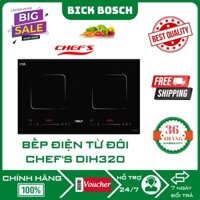 Bếp điện từ đôi inverter Chef's EH-DIH320 | Bick Bosch | Bảo hành điện tử 3 Năm | Chính Hãng