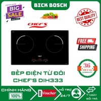 Bếp điện từ đôi inverter Chef's EH-DIH333 | Bick Bosch | Bảo hành điện tử 3 Năm | Chính Hãng