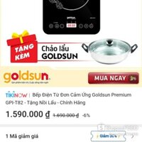 Bếp điện từ đơn goldsun GPI-T82