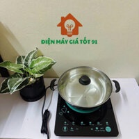 🎁Bếp điện từ đơn MIDEA MI-T2120DD-Công suất 2100W+ tặng kèm Nồi lẩu Inox cao cấp-Đa Chức Năng Nấu-Bảo Hành 12 Tháng