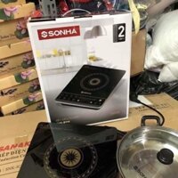 Bếp điện từ đơn Sơn Hà SHK-8114 (Tặng kèm nồi Inox 26cm quai inox) Ăn lẩu siêu tiện, siêu nhanh
