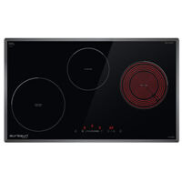 Bếp điện từ hồng ngoại âm 3 vùng nấu Eurosun EU-TE882G