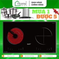 Bếp điện từ KAFF KF-073IC + Máy hút mùi + Bộ nồi 5 món + Chảo 24cm + Voucher mua hàng 1 triệu