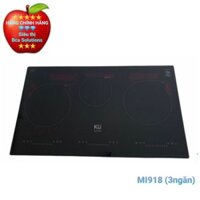 Bếp điện từ KUCHEN MI918 3 ngăn Malaysia, mặt kiếng Schott Đức, 1 trong 2 thương hiệu sx mặt kiếng lớn nhất thế giới