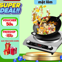 Bếp điện từ mặt lõm inox công suất lớn 3500w có hẹn giờ tắt bếp , Bếp điện từ công nghiệp