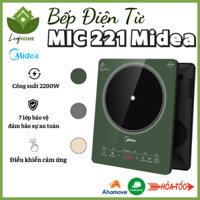 Bếp Điện Từ Midea MIC 221_ Mặt kính pha lê, công nghệ từ trường 3D, làm nóng trong 5s cho bữa lẩu, tặng kèm nồi