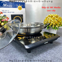 Bếp điện từ NK Media MD-BT1820 chuẩn cao cấp  , Bếp điện cảm ứng NK Media MD-BT1820 đa năng tặng kèm nồi inox Huy Store
