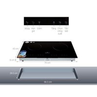 Bếp đôi 1 từ 1 Hồng ngoại Bluestone ICB-6811 + Tặng NỒI LUỘC GÀ GOLDSUN 30cm