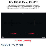 Bếp đôi 2 từ Canzy CZ 989D