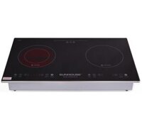 Bếp đôi điện từ hồng ngoại Sunhouse SHB9106-ES - Hàng chính hãng