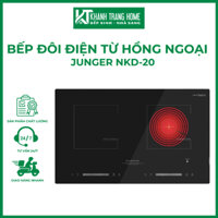 Bếp đôi điện từ hồng ngoại JUNGER NKD-20 4200W tự động kiểm tra ngắt điện khi trào nước - Khánh Trang Home