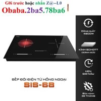 Bếp đôi điện từ hồng ngoại Junger SIS-68 4200W Không kén nồi