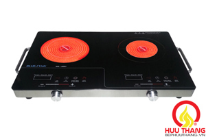 Bếp hồng ngoại dương 2 vùng nấu Bluestar NG-02EI