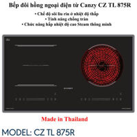 Bếp đôi hồng ngoại điện từ Canzy CZ TL 875R