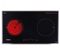 Bếp đôi hồng ngoại điện từ Taka IR2EU - Mặt kính Schott Ceran Đức - Hàng chính hãng
