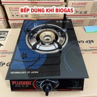 Bếp đơn sử dụng khí BIOGAS chén đồng kính cường lực FUJISHI FJ-BG1 - Kính xanh