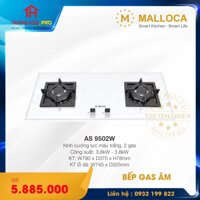 BẾP GA ÂM 2 GAS  MALLOCA  AS 9502W