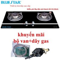 Bếp ga âm Bluestar NG-6730, kính cường lực, đánh lửa magneto, lửa xanh, tiết kiệm gas, bảo hành 2 năm- hàng chính hãng