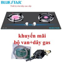 Bếp ga âm hồng ngoại BlueStar NG-6750C, đánh lửa IC, kính cường lực, tiết kiệm gas 30%-hàng chính hãng