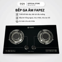 Bếp ga âm hồng ngoại FAPEX  2 lò mặt kính cường lực, bếp gas đôi âm cao cấp  -Bảo hành 12 tháng