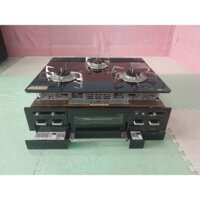 BẾP GA ÂM RINNAI MẶT KÍNH  FULL CHỨC NĂNG KIỀNG INOX NỘI ĐỊA NHẬT BẢN