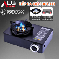 Bếp Ga Du Lịch Lửa Khò 3 Đầu Đốt 3.5kW Kèm Hộp Chống Sốc, Bếp Gas Mini Chống Nước IP68