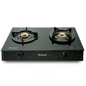 Bếp gas dương Rinnai RV6Double Glass B - Bếp đôi, Màu B/ L/ SP